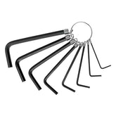 Juego de 8 llaves allen tipo llavero desde 1/16" hasta 1/4" truper